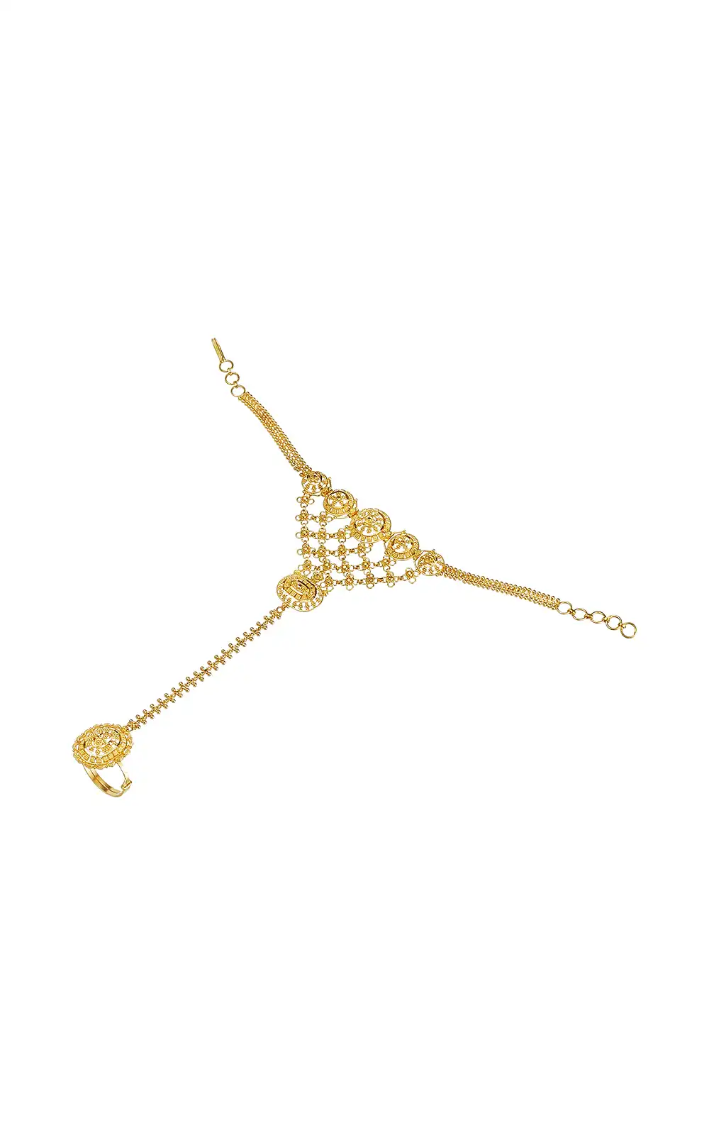 22k Yellow Gold Hand Jewelry